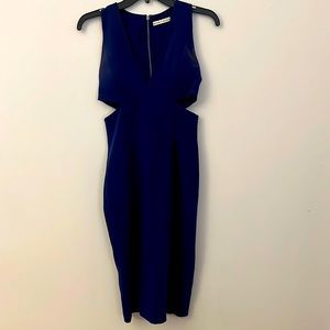 Alice and Olivia cutout side midi dress